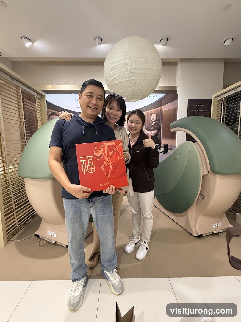 Family Posing with OSIM Product