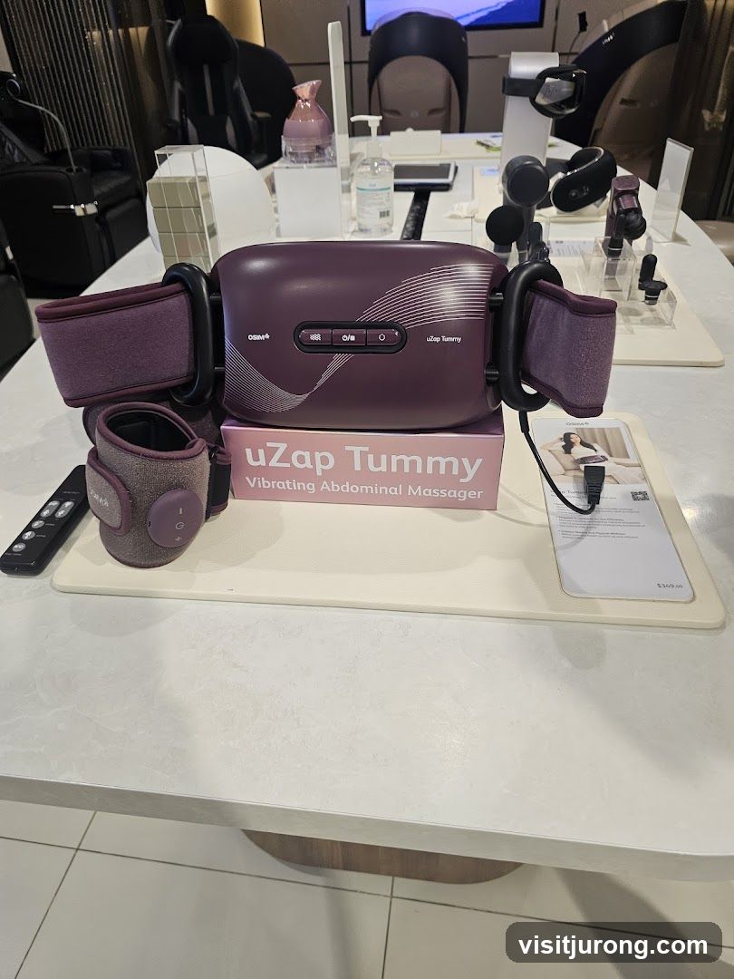 uZap Tummy Massager Display