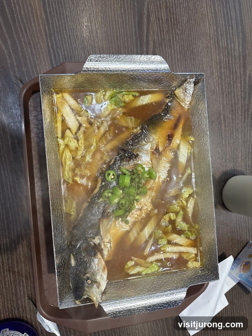 Fish dish with vegetables