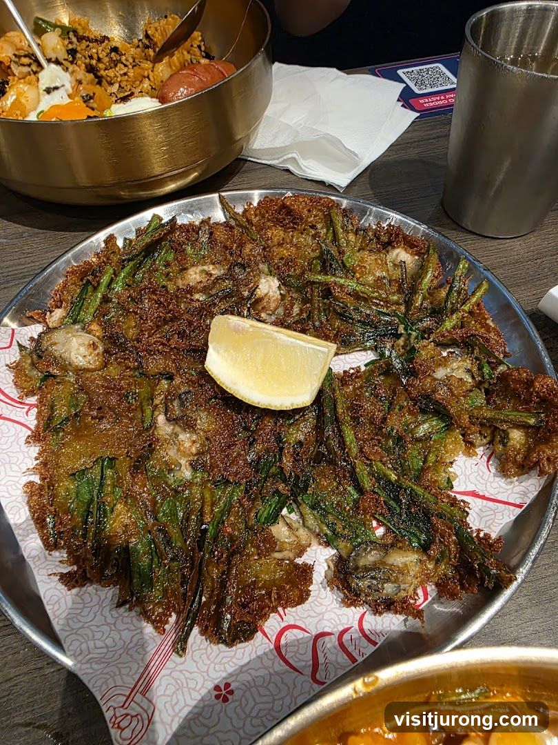 Korean Pancake with Oysters and Scallions