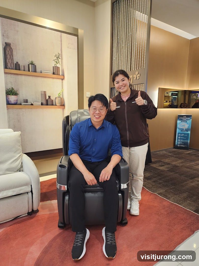 People in a showroom