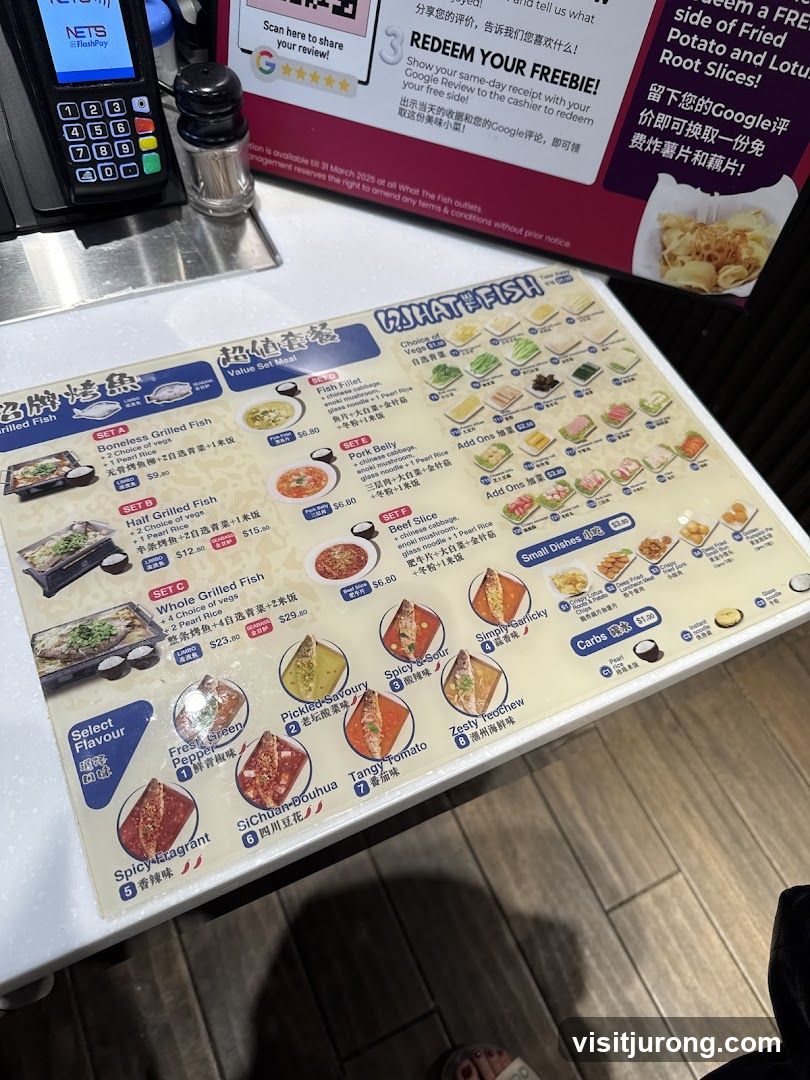 What The Fish Menu