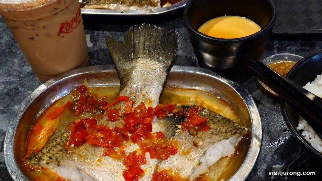 Steamed Fish with Chili and Iced Coffee