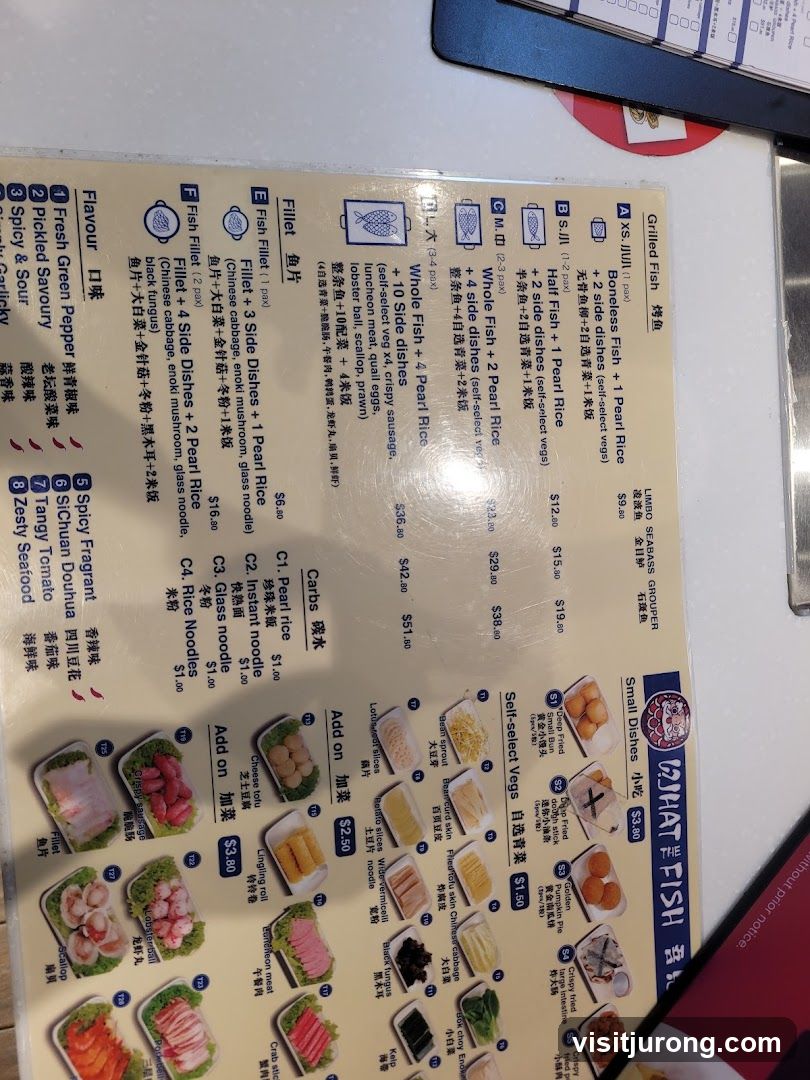 WHAT FISH Menu
