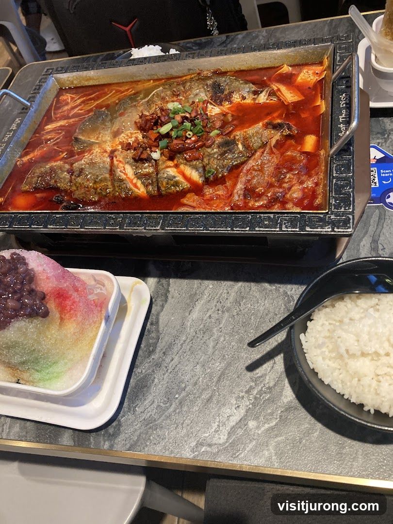 Spicy Fish Dish with Sides