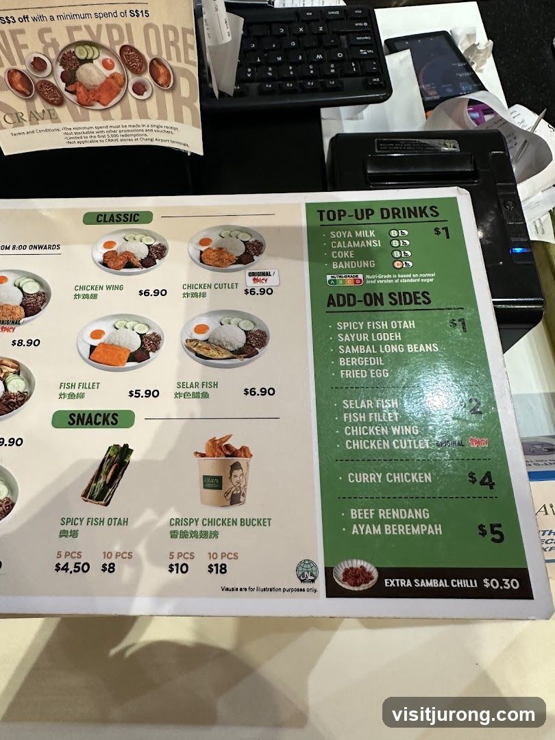 CRAVE Menu