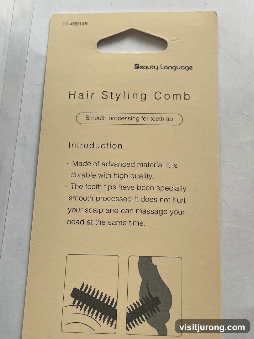 Hair Styling Comb Packaging
