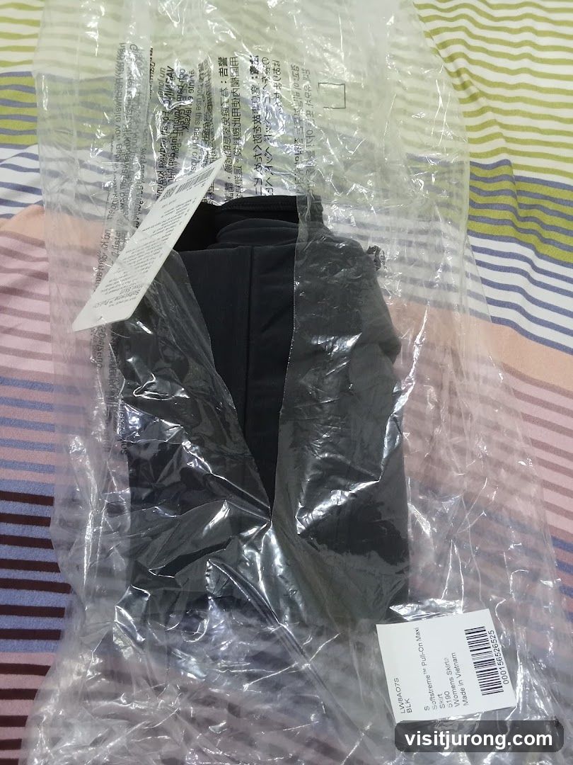 Black Skirt in Packaging