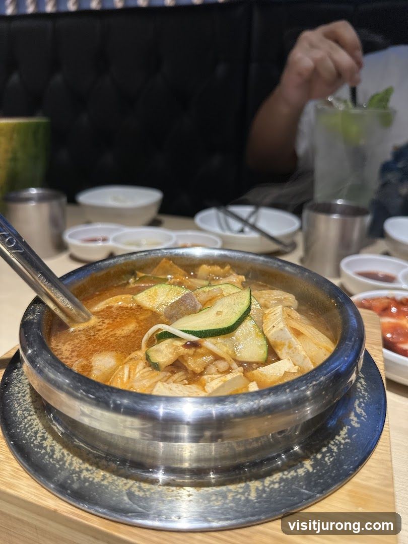 Korean Stew with Tofu and Zucchini