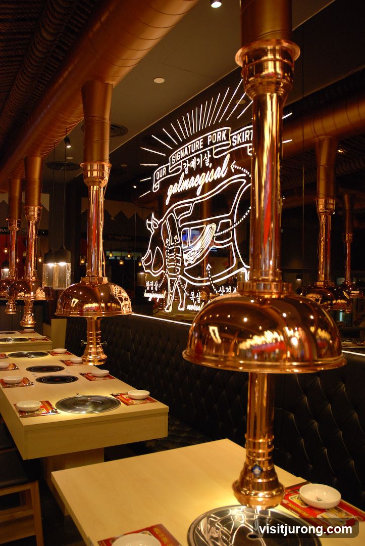 Restaurant Interior with Grills