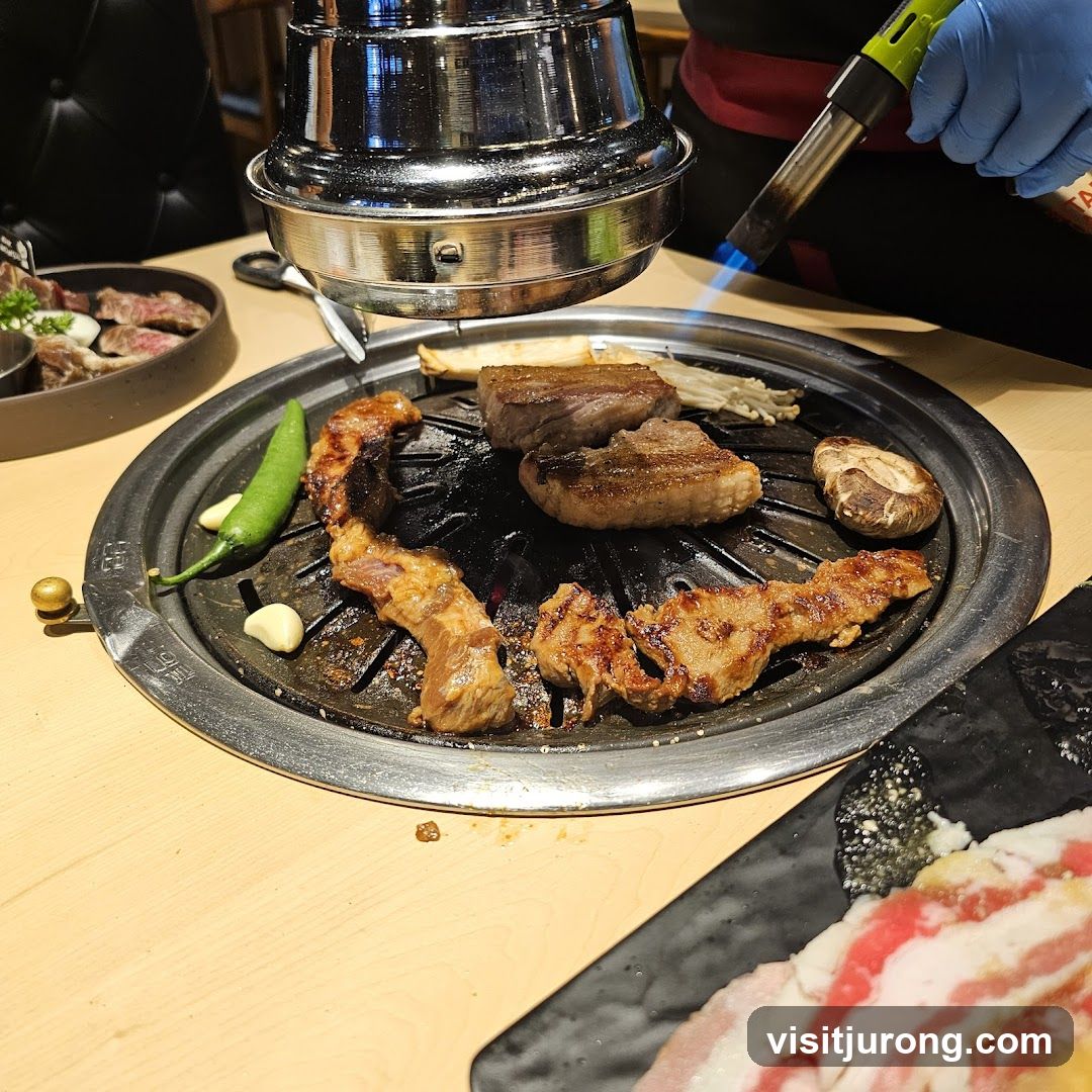 Grilling Meat