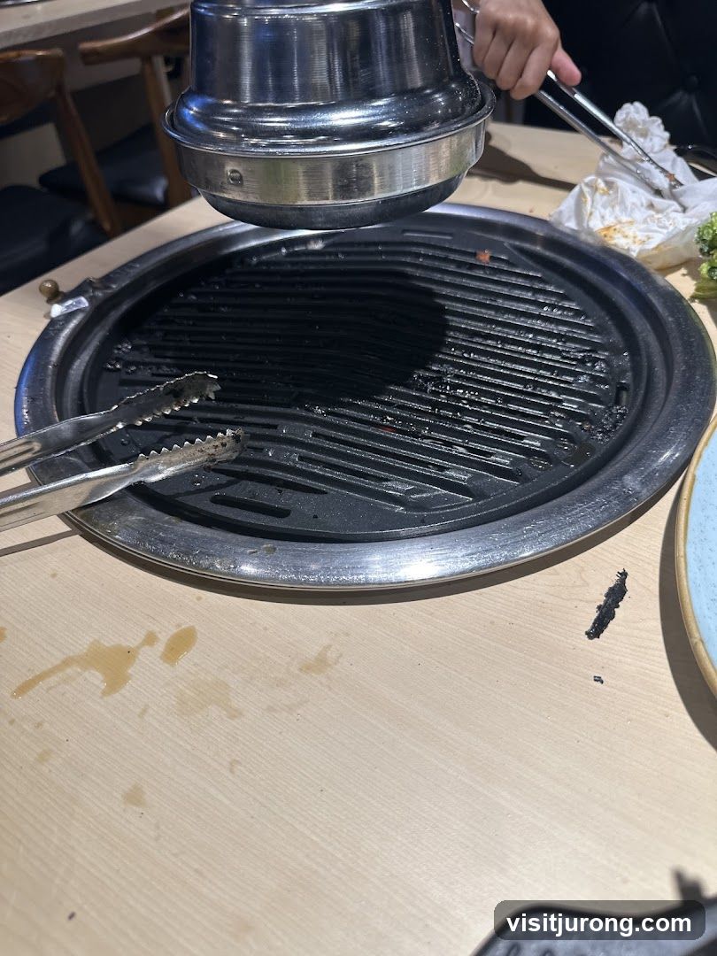 Grill with Tongs