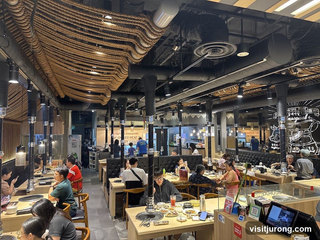 Restaurant Interior with Diners