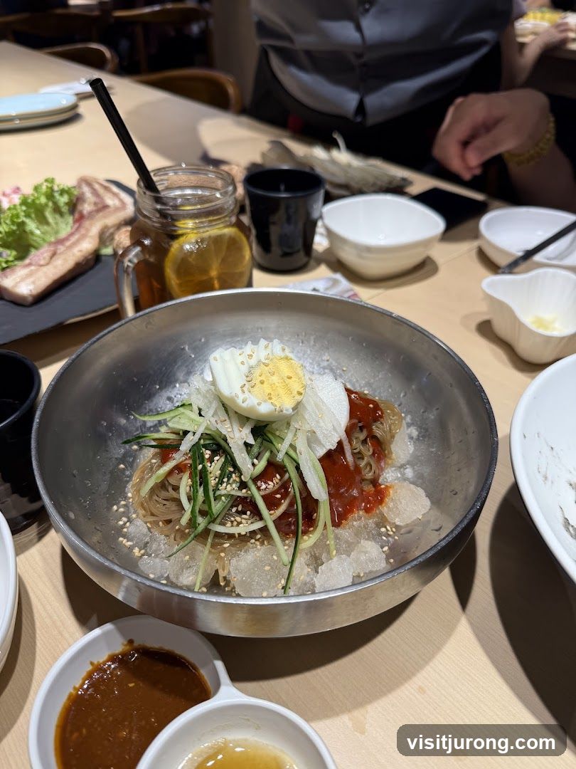 Cold Noodle Dish with Sides