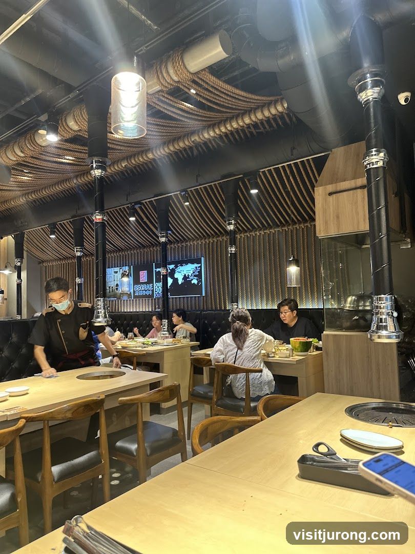 Restaurant Interior with Diners