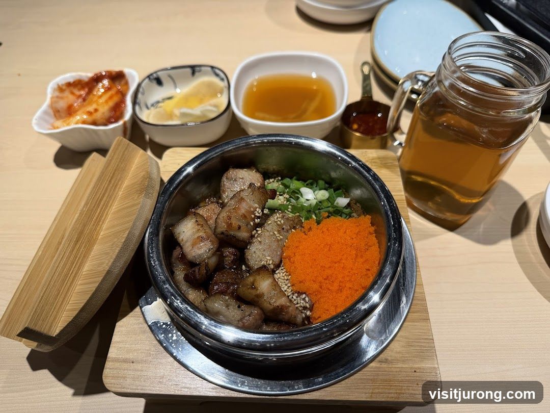 Pork Rice Bowl with Sides