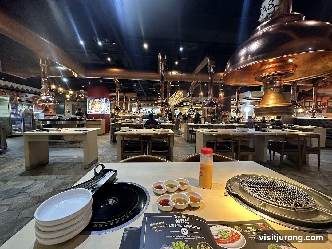 Restaurant Interior with Grills