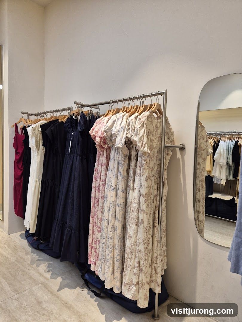 Dresses on display