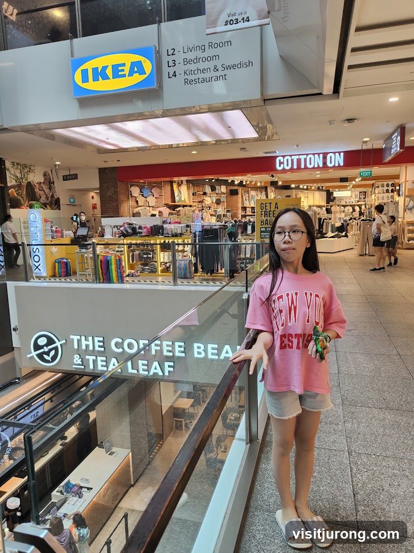 Girl in a mall