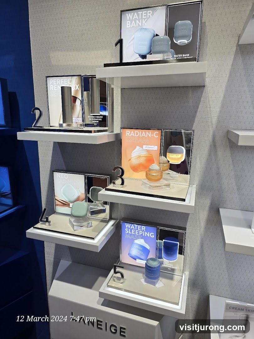 Skincare Product Display