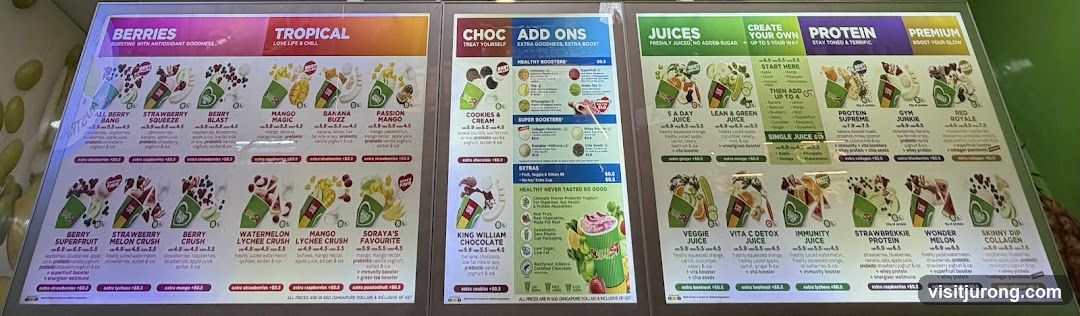 Juice Menu