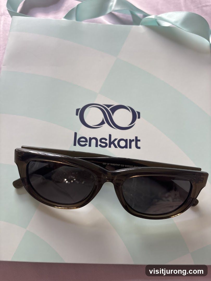 Sunglasses on Lenskart Bag