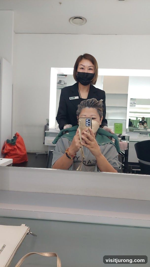 Hair Salon Client and Stylist