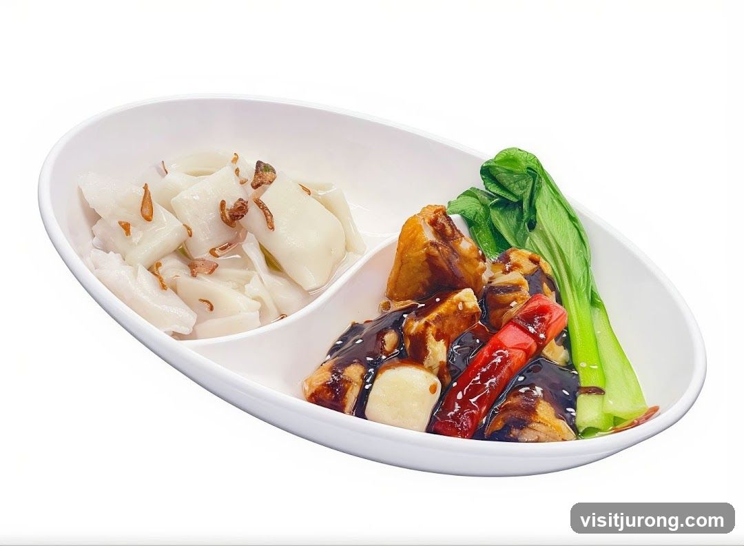 Rice Noodle Dish with Tofu and Greens