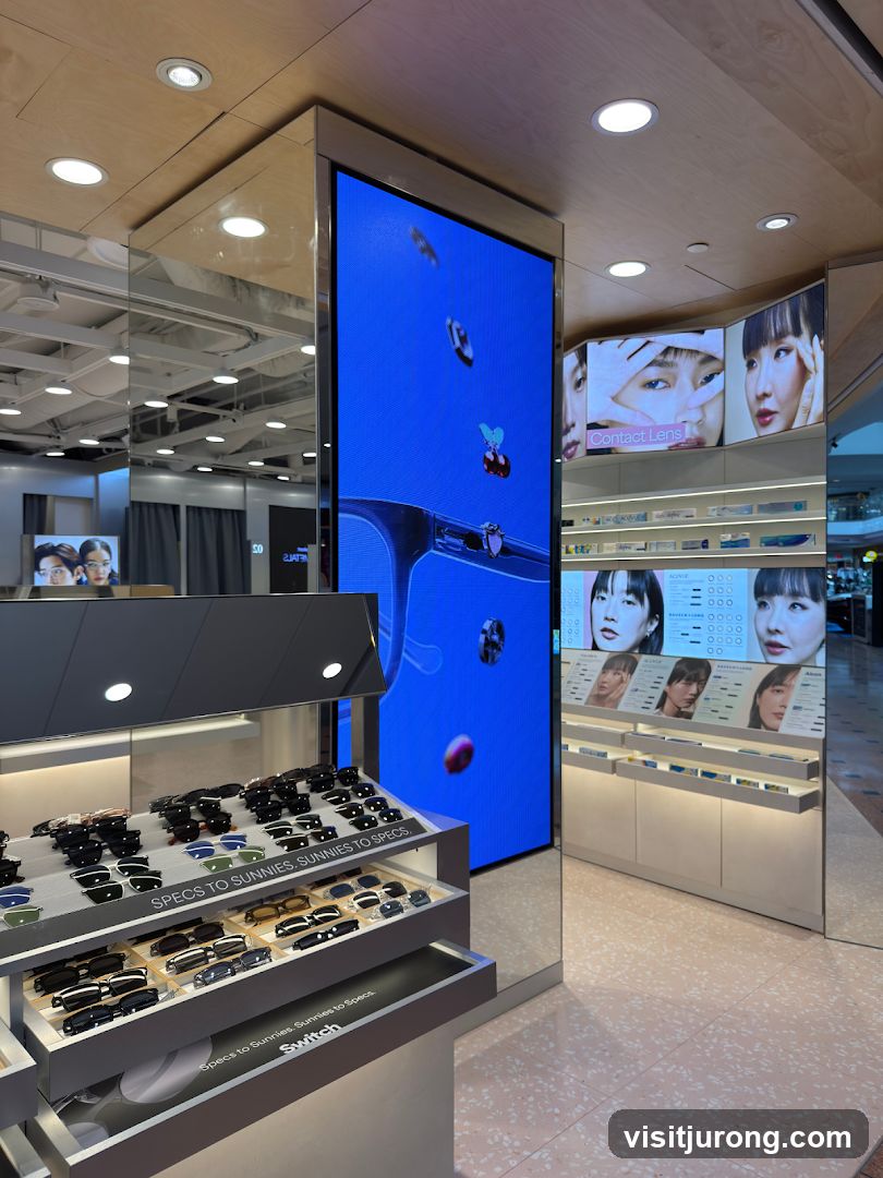 Eyewear and Contact Lens Store Display
