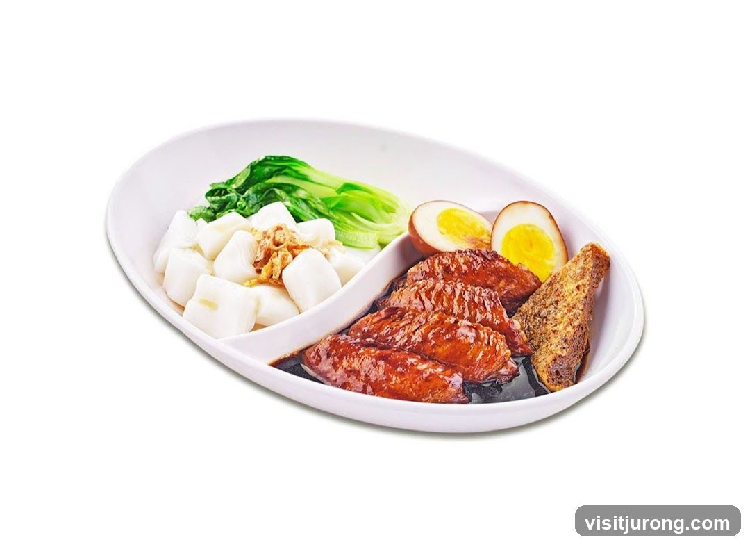 Braised Chicken Wings with Rice Noodles and Egg
