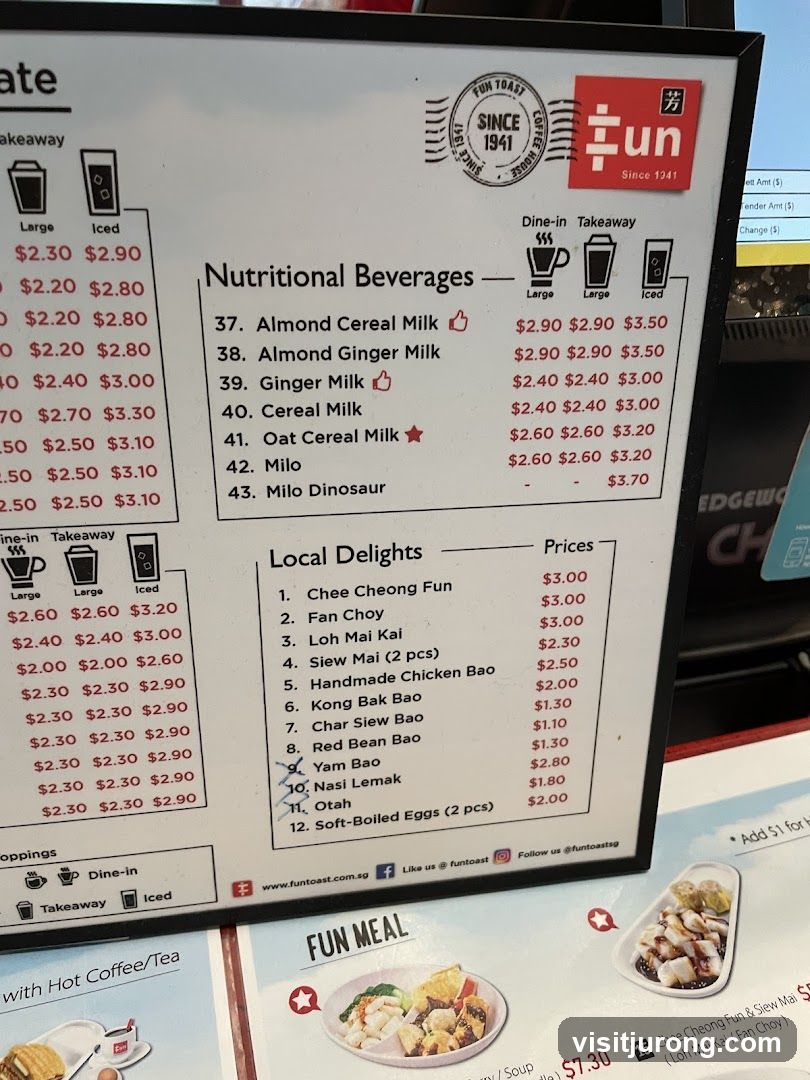 Fun Toast Menu