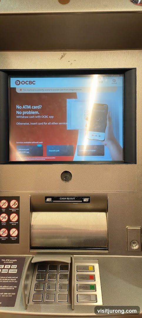 OCBC ATM Screen