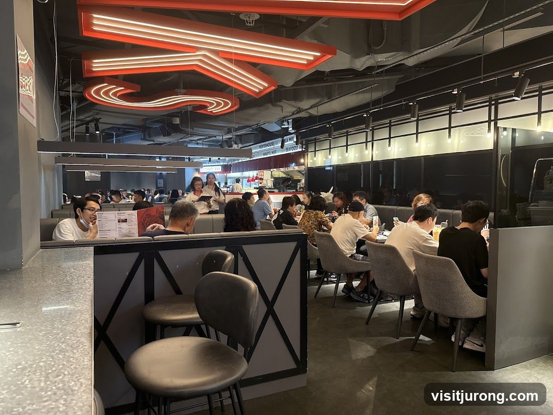 Restaurant Interior with Diners