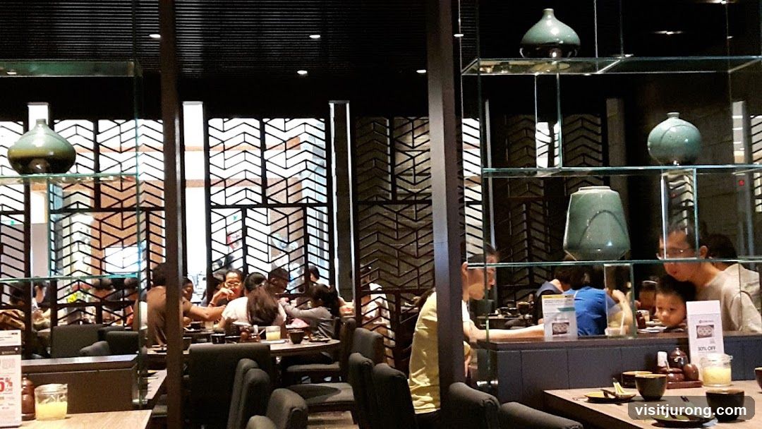 Restaurant Interior with Patrons