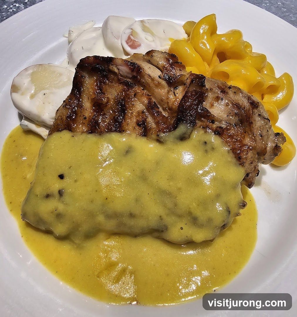 Grilled Chicken with Macaroni and Potato Salad
