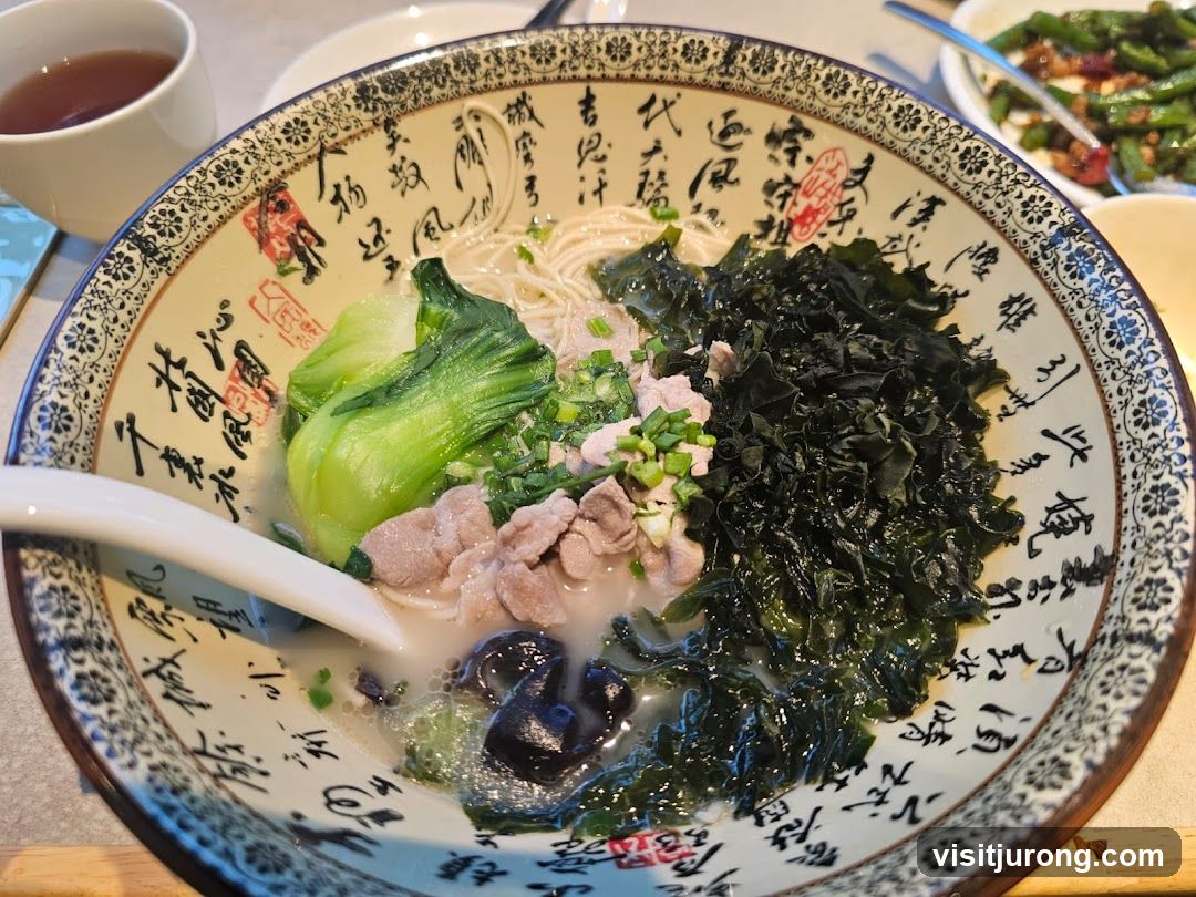 Noodle Soup with Bok Choy and Seaweed