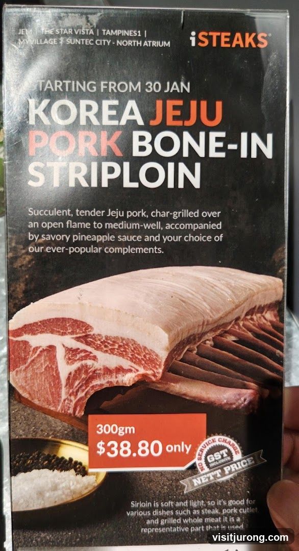 Korea Jeju Pork Bone-In Striploin Promotion