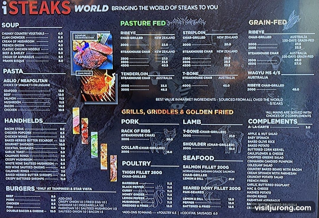 iSteaks World Menu