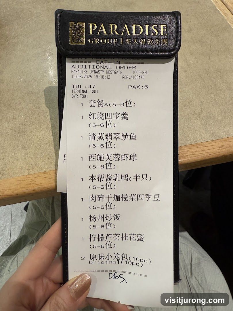 Paradise Dynasty Westgate Additional Order