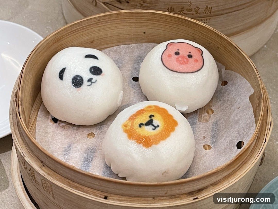 Animal-shaped steamed buns