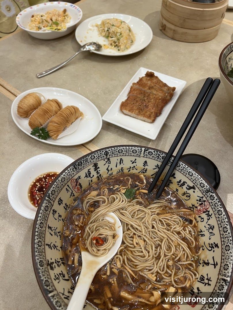 Noodle Dish with Side Dishes