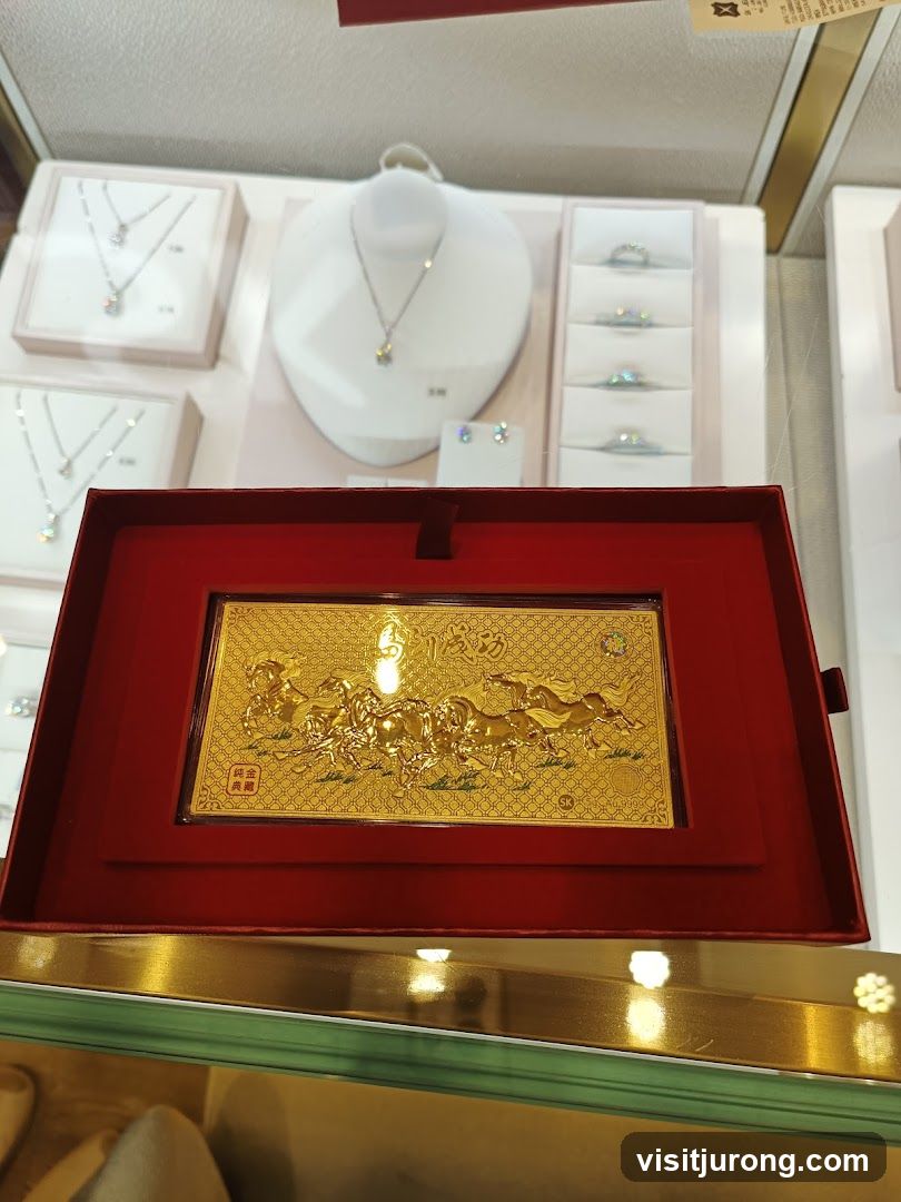 Gold Bar with Horses