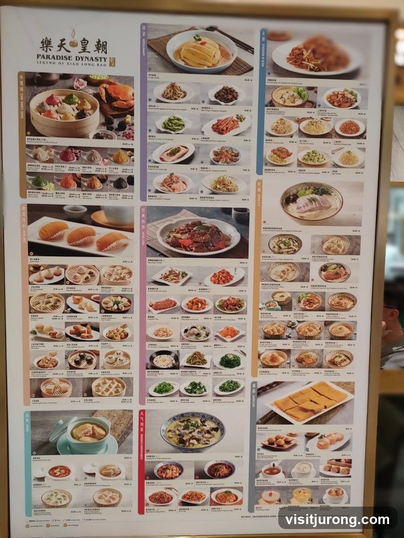 Paradise Dynasty Menu