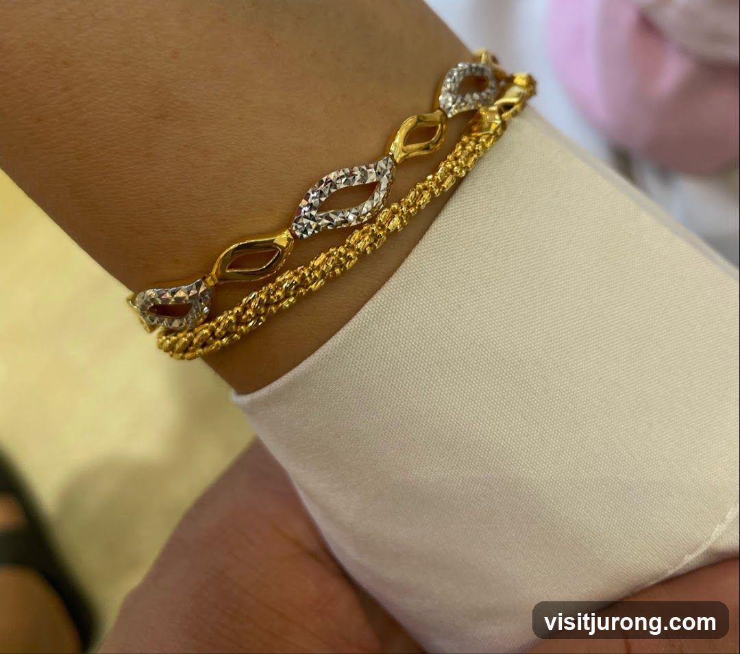Gold and Silver Bracelets