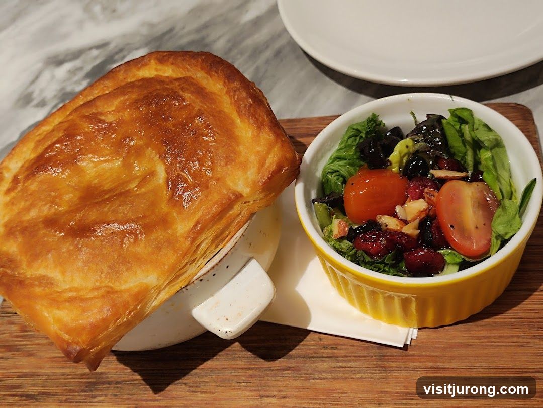 Savory Pie and Side Salad