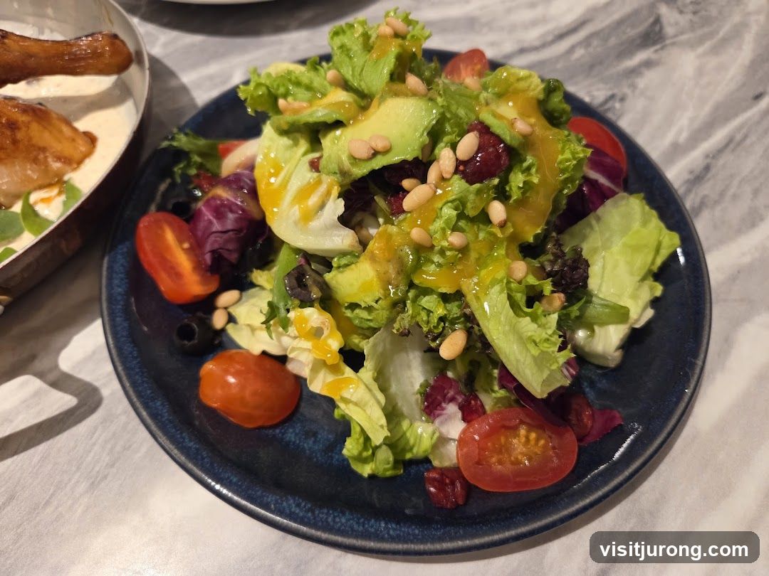 Salad with Avocado and Pine Nuts