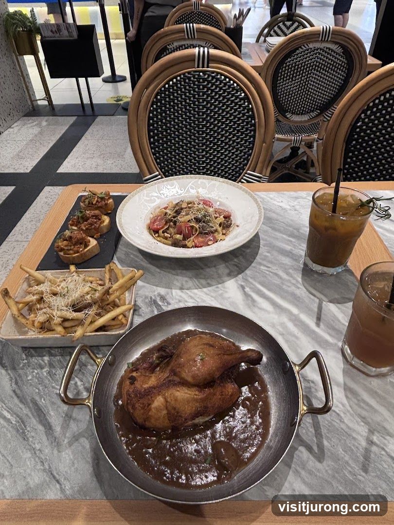 Table with Food and Drinks