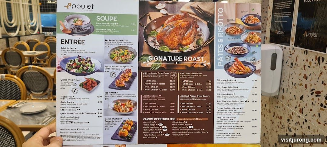 Poulet Menu