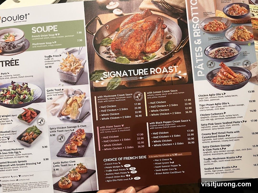 Poulet Menu