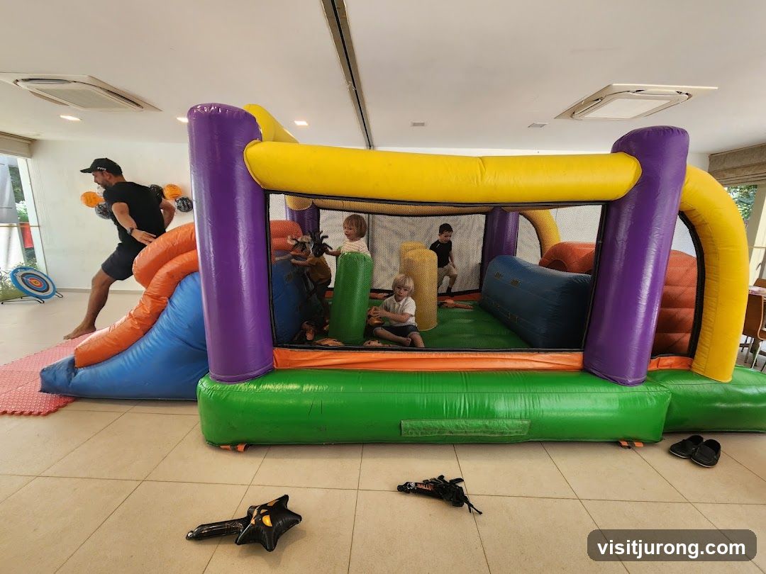 Inflatable Bounce House with Children
